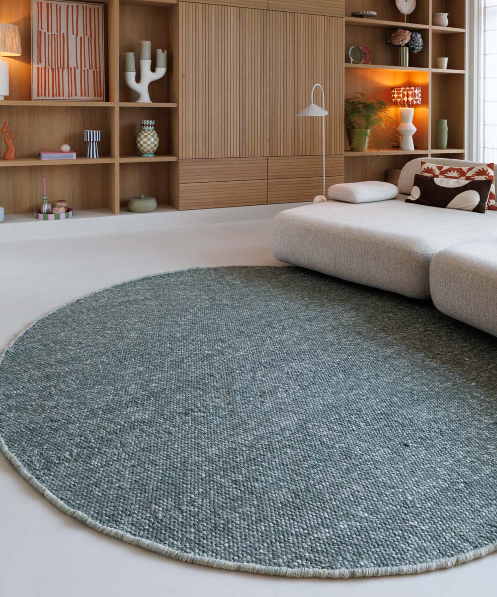Tapis rond en laine - Silvull vert - sfeer Tapis rond en laine - Silvull vert - sfeer