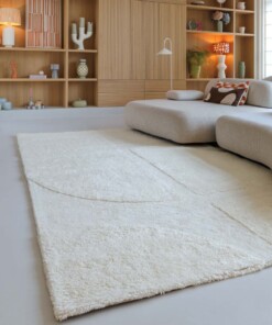 Tapis design - Tjørne Elv ivoire - sfeer