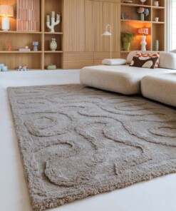 Tapis design - Tjørne Bris taupe - sfeer