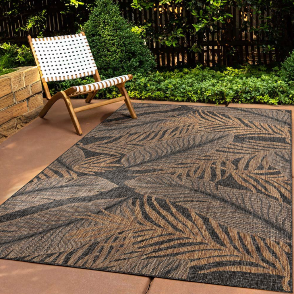 tapis extérieur jute​ – Borealis noir/beige