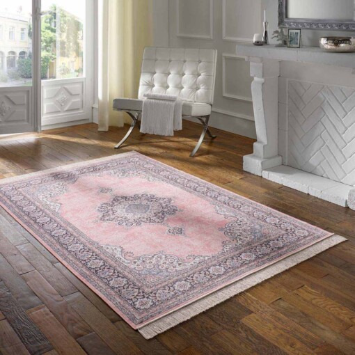 tapis en coton persan - Lucian rose