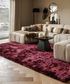 Tapis en velours - Auréa bordeaux - sfeer