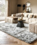 Tapis en velours - Auréa argent - sfeer, thumbnail