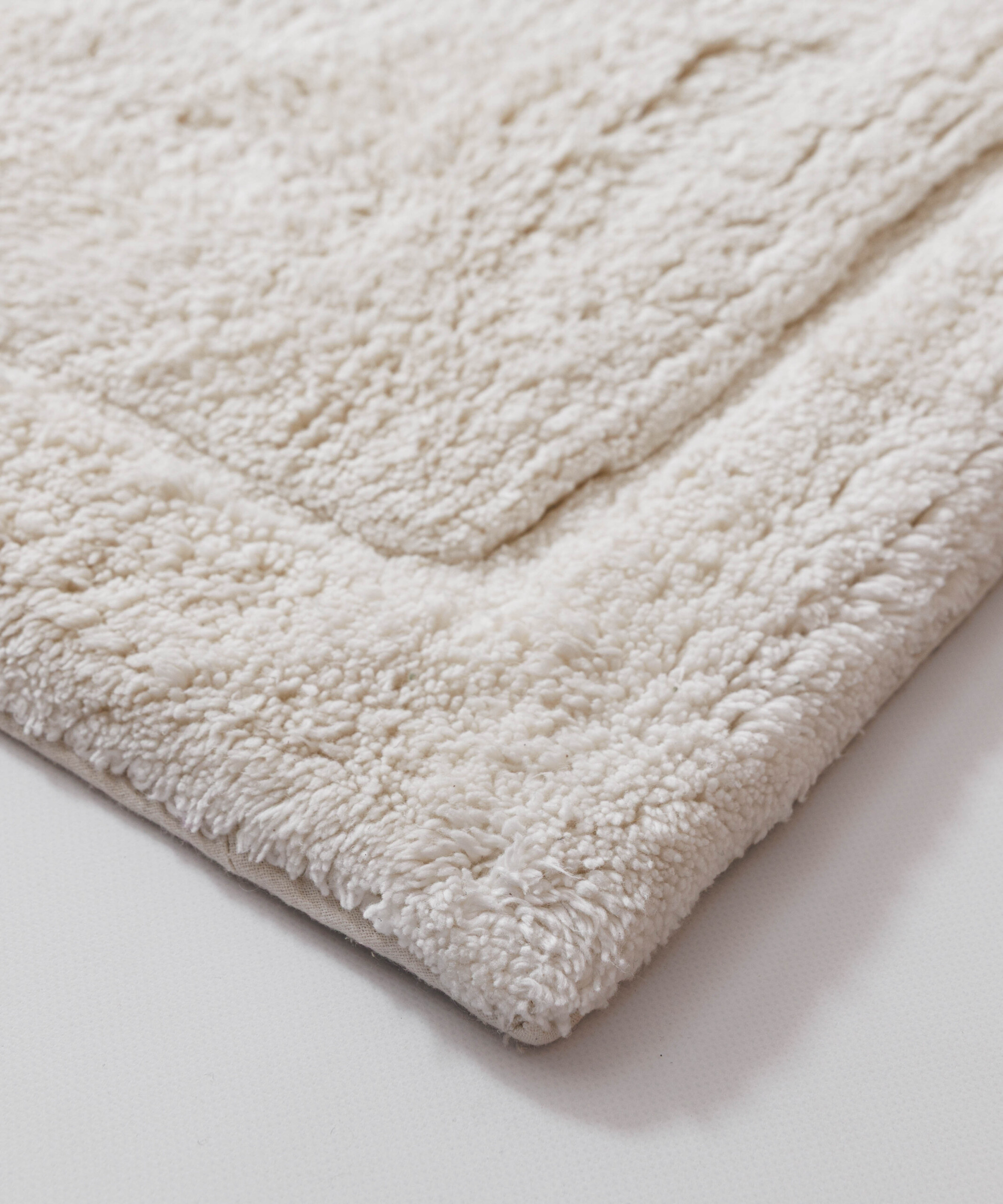Tapis de bain - Lunja ivoire - close up Tapis de bain - Lunja ivoire - close up