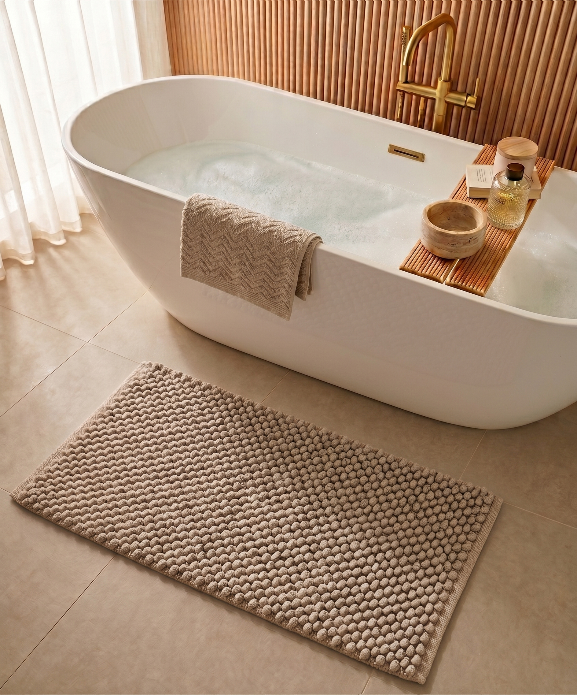 Tapis de bain - Sensa beige - sfeer Tapis de bain - Sensa beige - sfeer