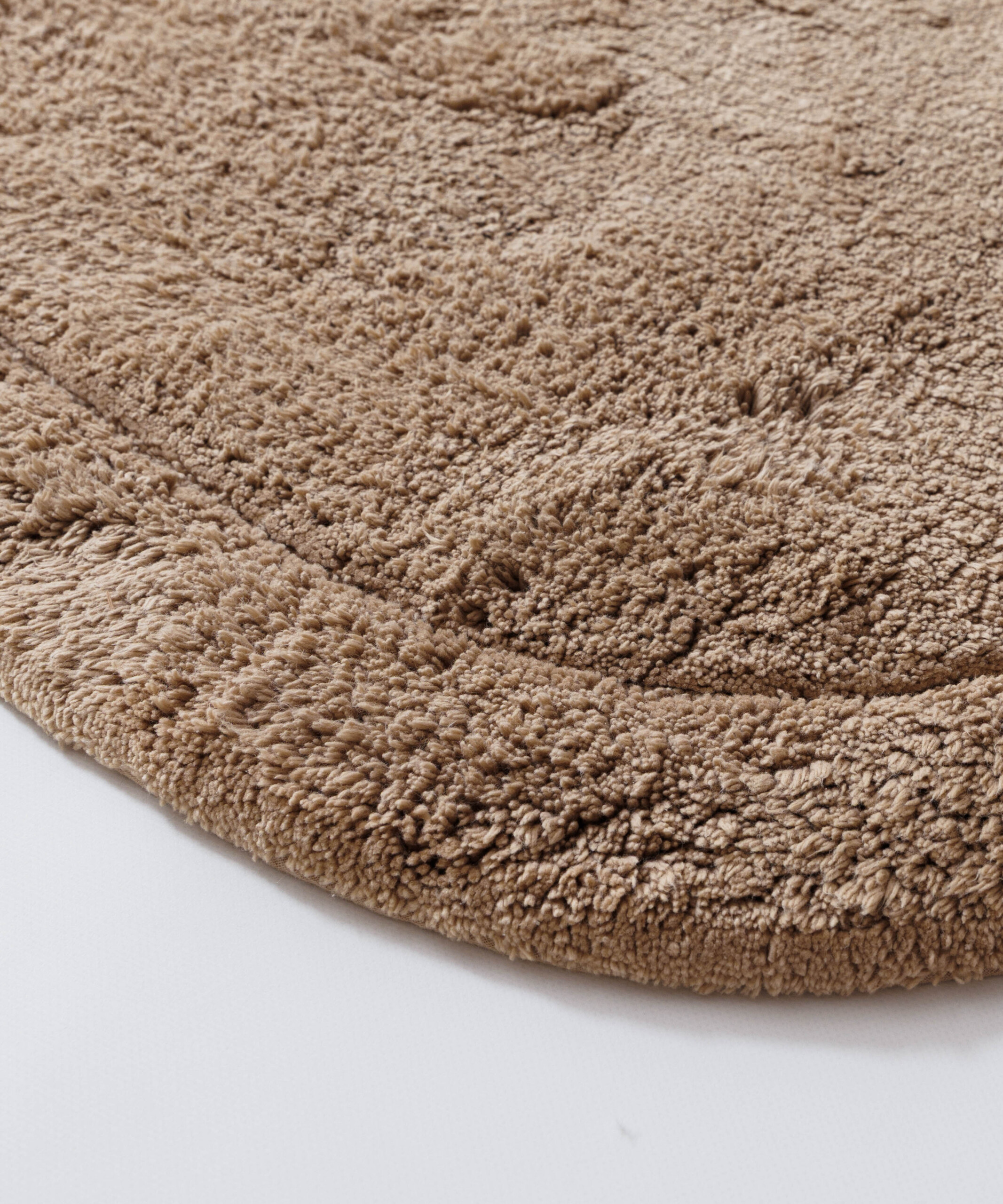 Tapis de bain organique - Lunja Pebble beige - close up Tapis de bain organique - Lunja Pebble beige - close up