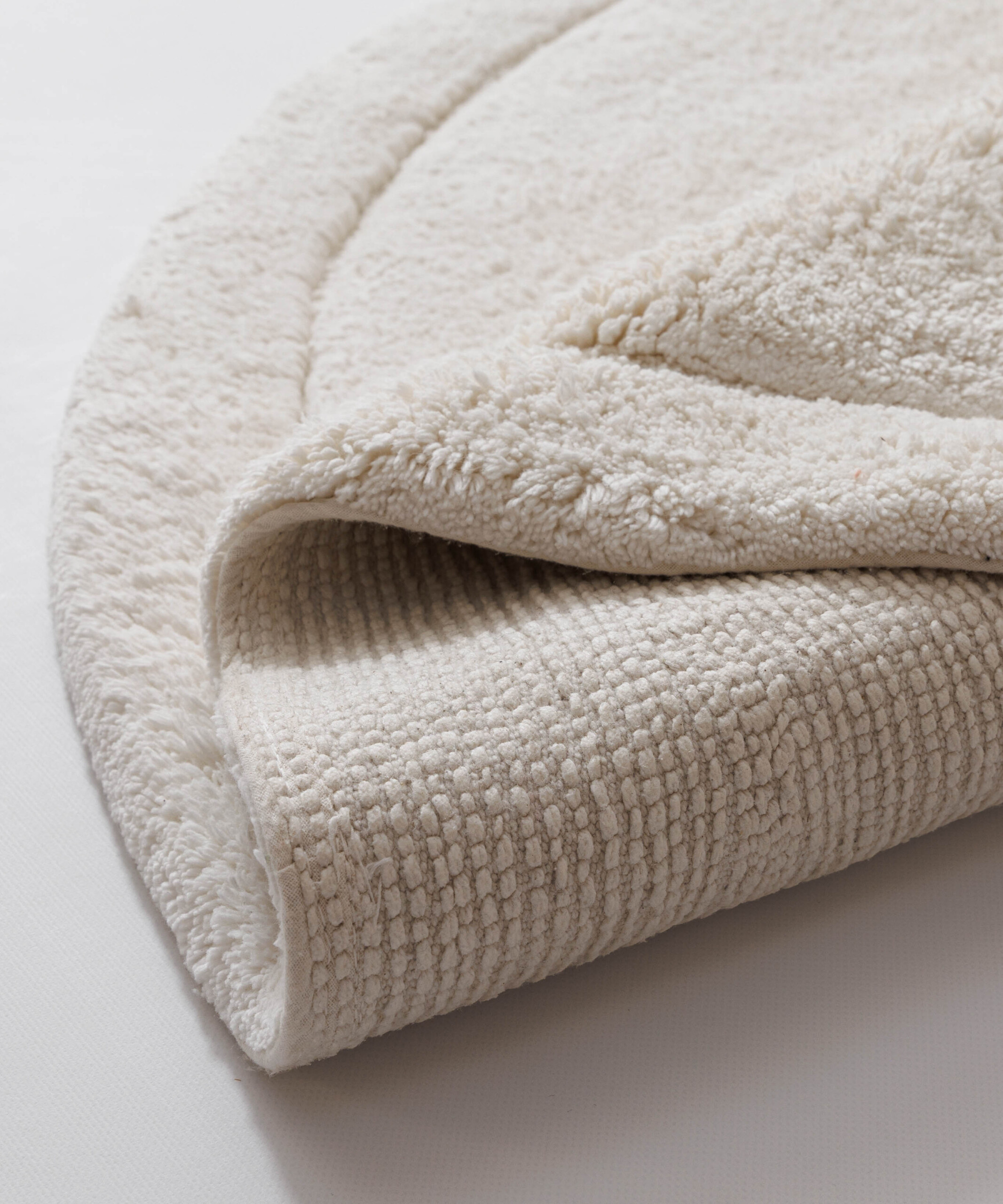 Tapis de bain organique - Lunja Pebble ivoire Tapis de bain organique - Lunja Pebble ivoire