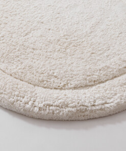 Tapis de bain organique - Lunja Pebble ivoire - close up, thumbnail Tapis de bain organique - Lunja Pebble ivoire - close up, thumbnail