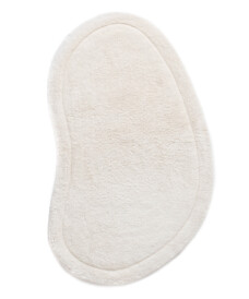 Tapis de bain forme organique - Lunja Pebble ivoire - overzicht, thumbnail