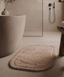Tapis de bain organique - Lunja beige - sfeer