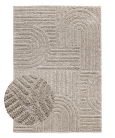 Tapis scandinave - Arc Bend beige - overzicht, thumbnail