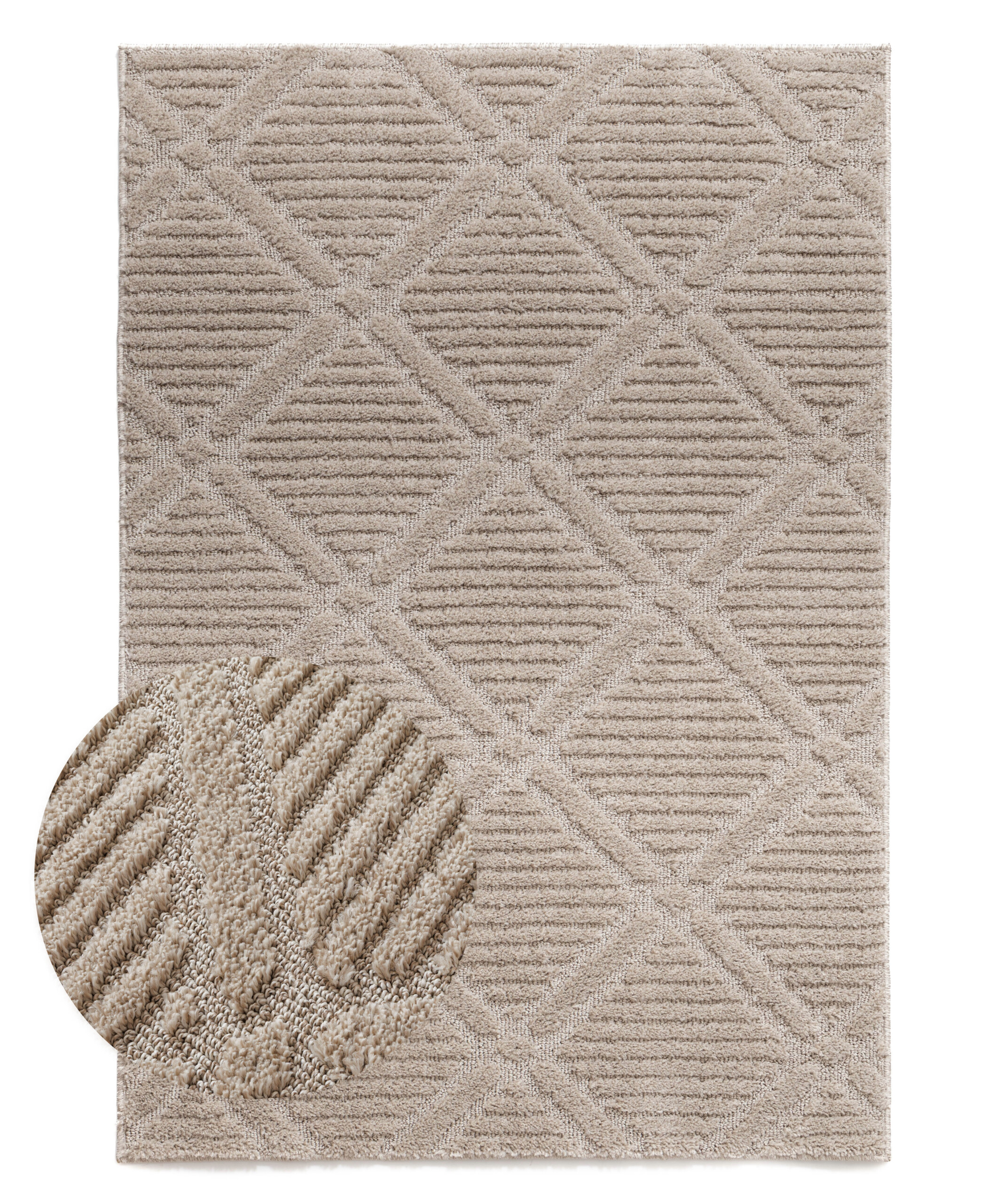Tapis scandinave - Arc Gem beige - overzicht Tapis scandinave - Arc Gem beige - overzicht