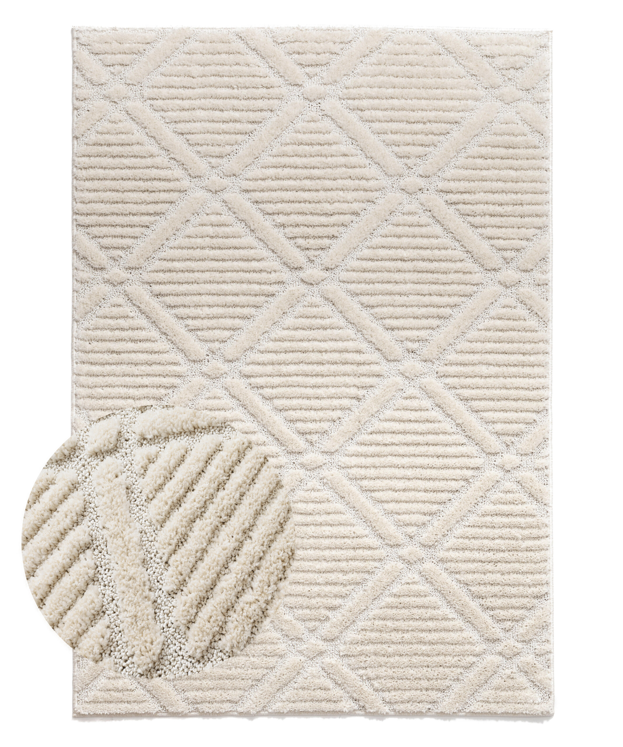 Tapis scandinave - Arc Gem Crème - overzicht Tapis scandinave - Arc Gem Crème - overzicht