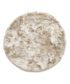Tapis rond en velours - Auréa ivoire - overzicht