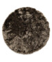 Tapis rond en velours - Auréa taupe - overzicht, thumbnail