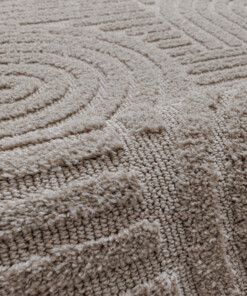 Tapis scandinave - Arc Bend beige - close up, thumbnail Tapis scandinave - Arc Bend beige - close up, thumbnail