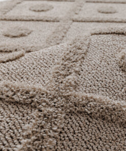 Tapis scandinave - Arc Diamond beige - close up, thumbnail Tapis scandinave - Arc Diamond beige - close up, thumbnail
