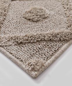 Tapis scandinave - Arc Diamond beige - close up, thumbnail Tapis scandinave - Arc Diamond beige - close up, thumbnail