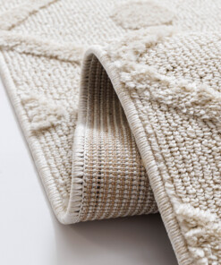 Tapis scandinave - Arc Diamond Crème