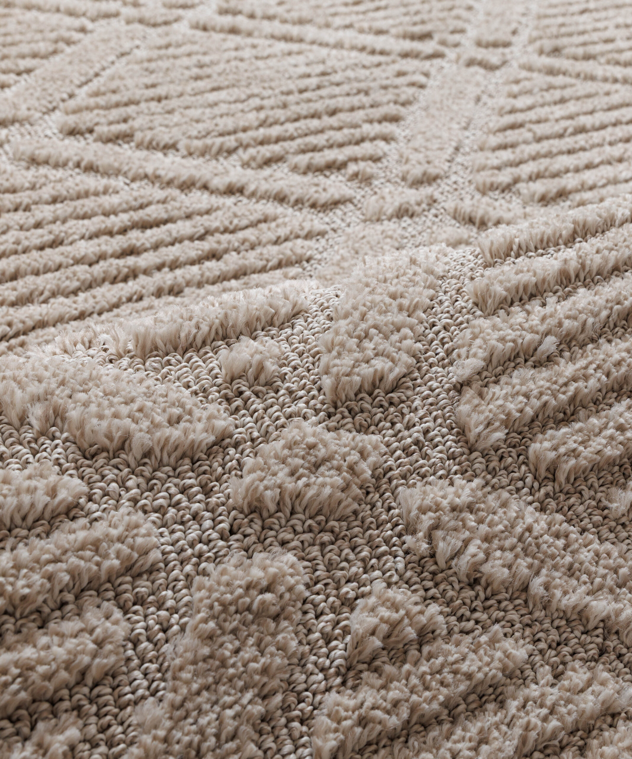 Tapis scandinave - Arc Gem beige - close up Tapis scandinave - Arc Gem beige - close up