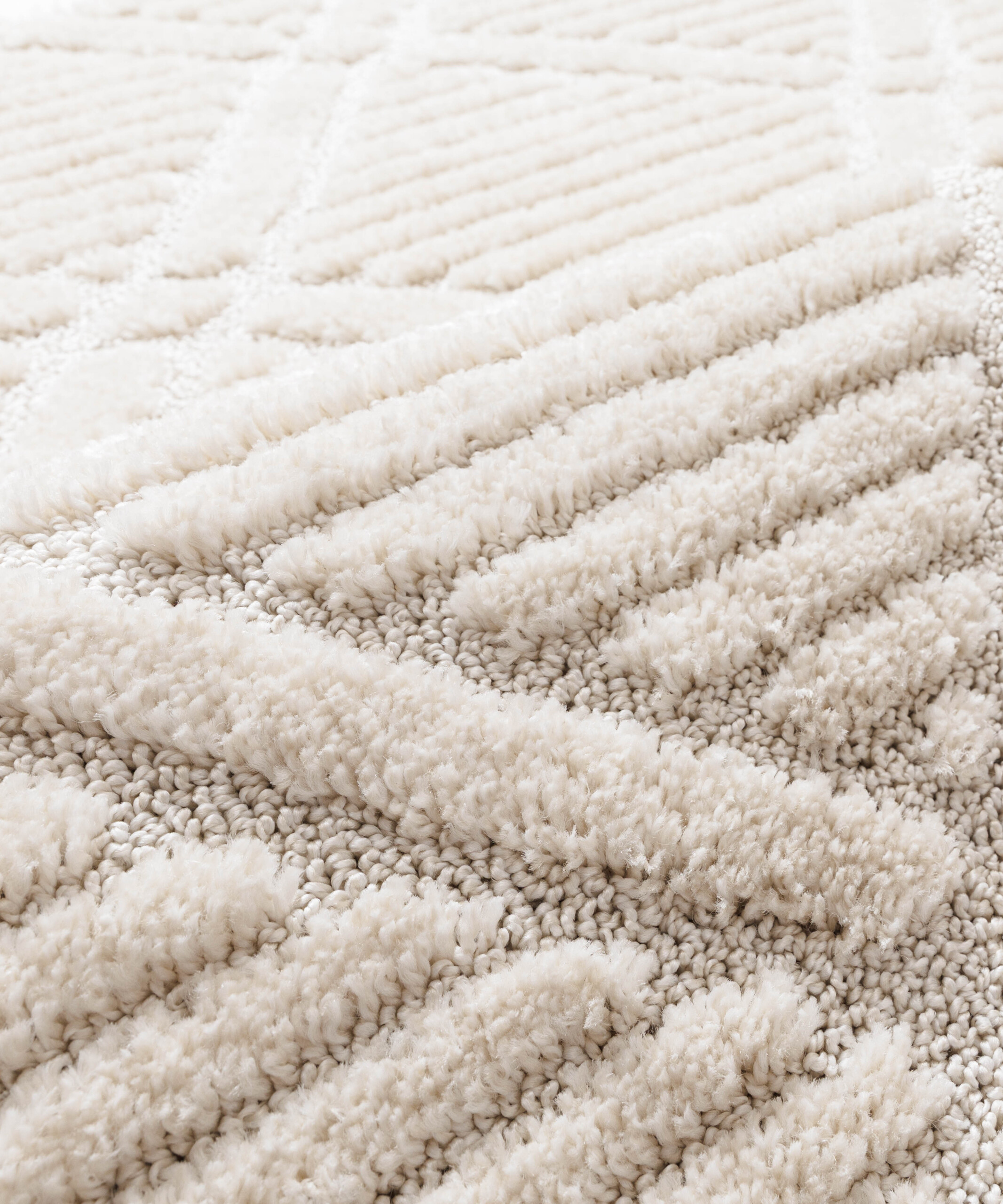 Tapis scandinave - Arc Gem Crème - close up Tapis scandinave - Arc Gem Crème - close up