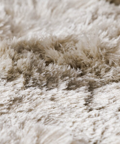 Tapis en velours - Auréa ivoire - close up, thumbnail
