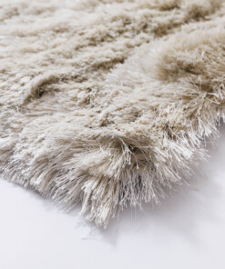 Tapis en velours - Auréa ivoire - close up, thumbnail