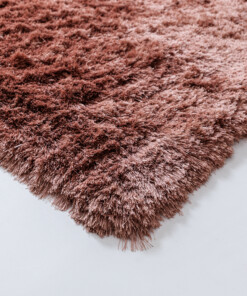 Tapis en velours - Auréa rose - close up, thumbnail
