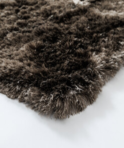 Tapis en velours - Auréa taupe - close up, thumbnail