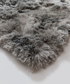 Tapis en velours - Auréa argent - close up, thumbnail