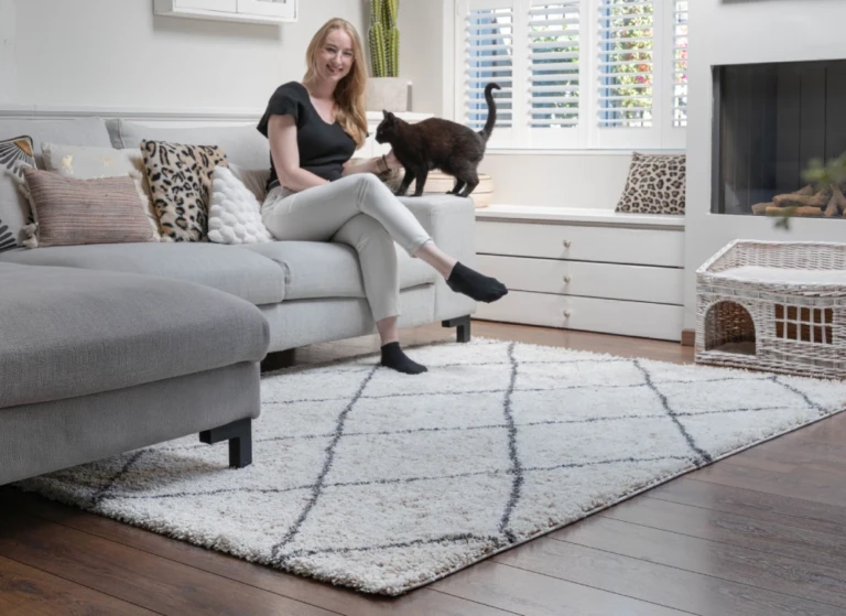 tapis motif abstrait