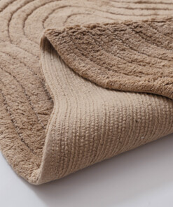 Tapis de bain organique - Stille beige - close up, thumbnail Tapis de bain organique - Stille beige - close up, thumbnail