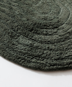 Tapis de bain organique - Stille vert - close up
