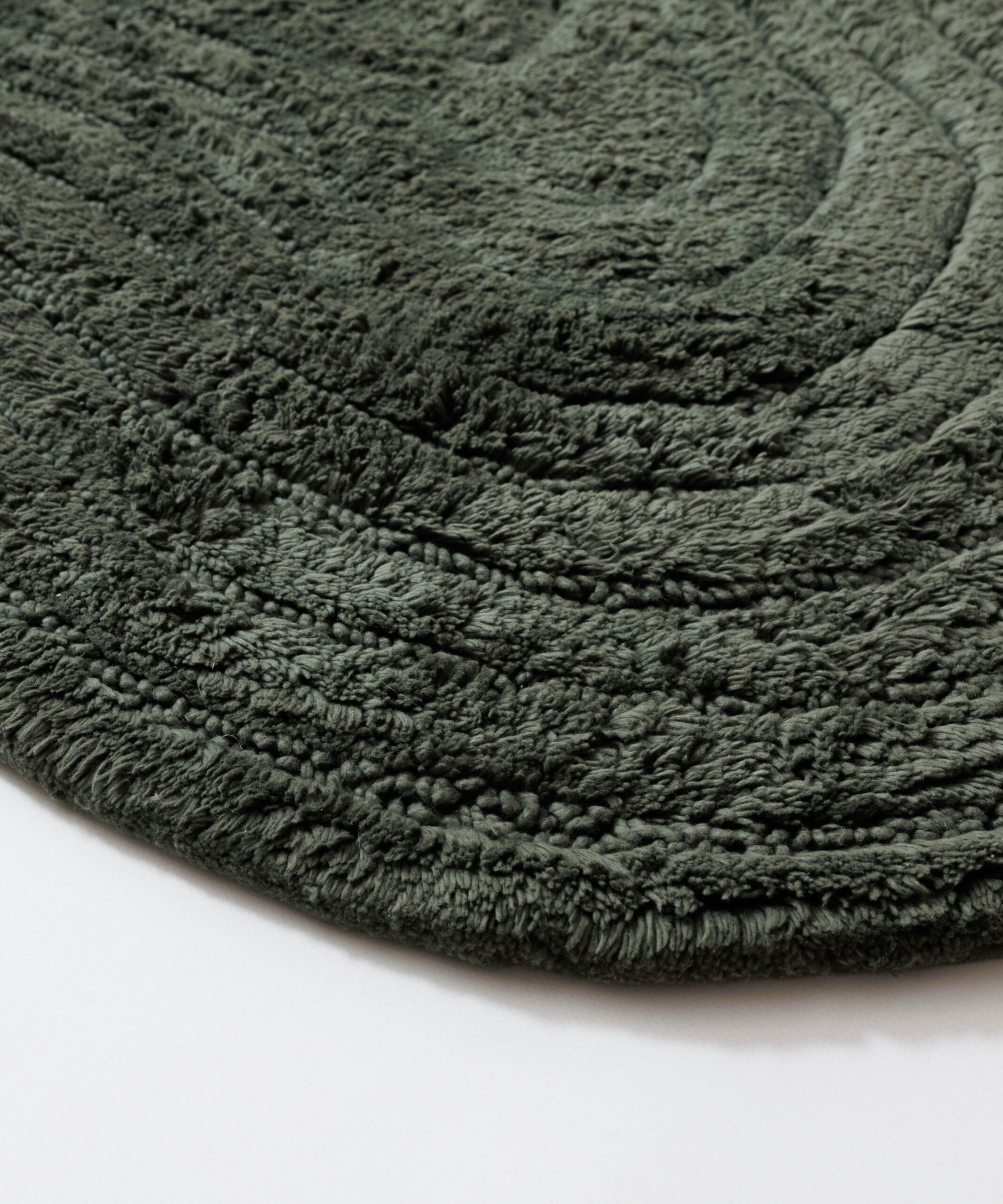 Tapis de bain organique - Stille vert - close up Tapis de bain organique - Stille vert - close up