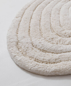 Tapis de bain organique - Stille ivoire - close up