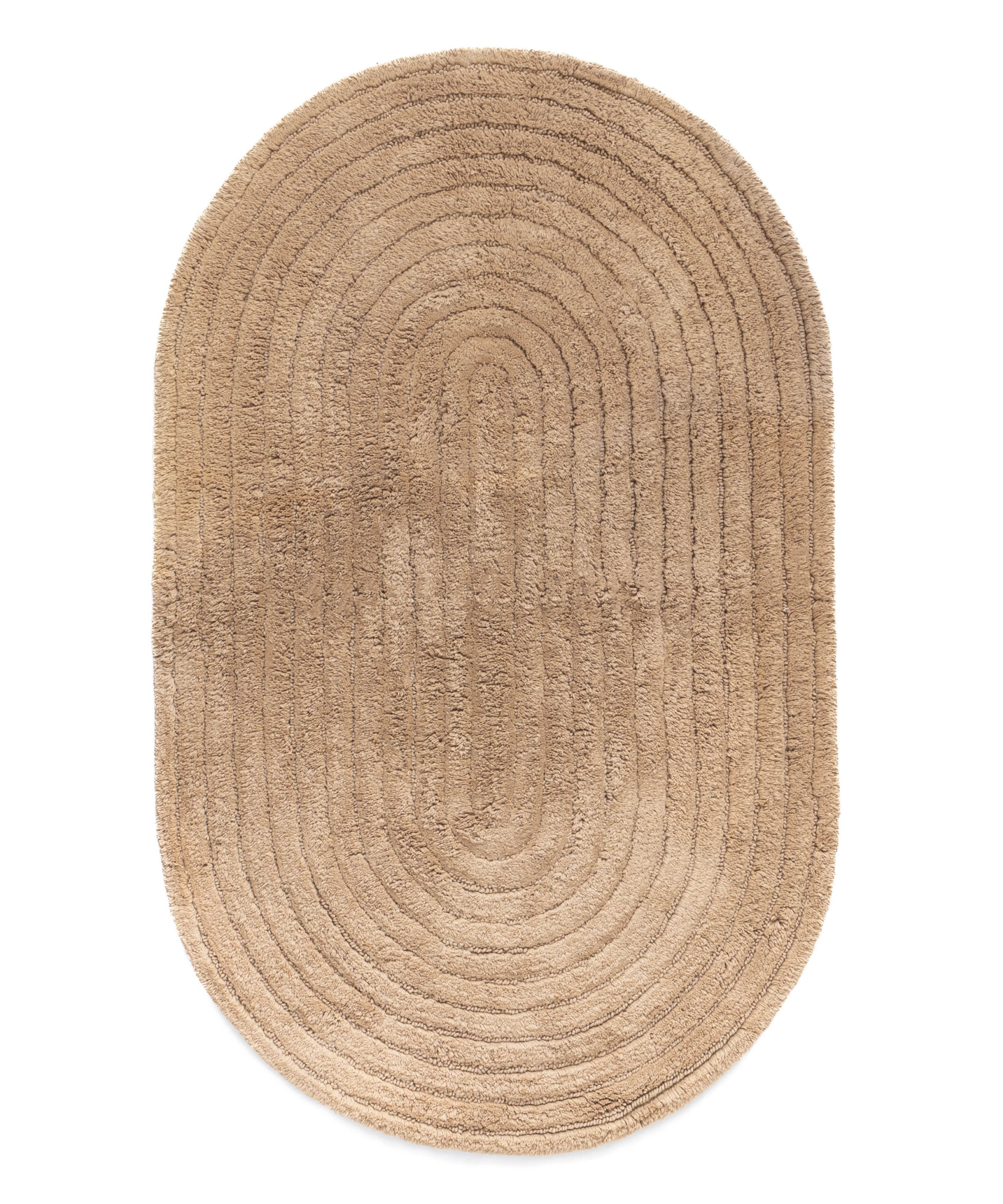 Tapis de bain ovale - Stille beige - overzicht Tapis de bain ovale - Stille beige - overzicht