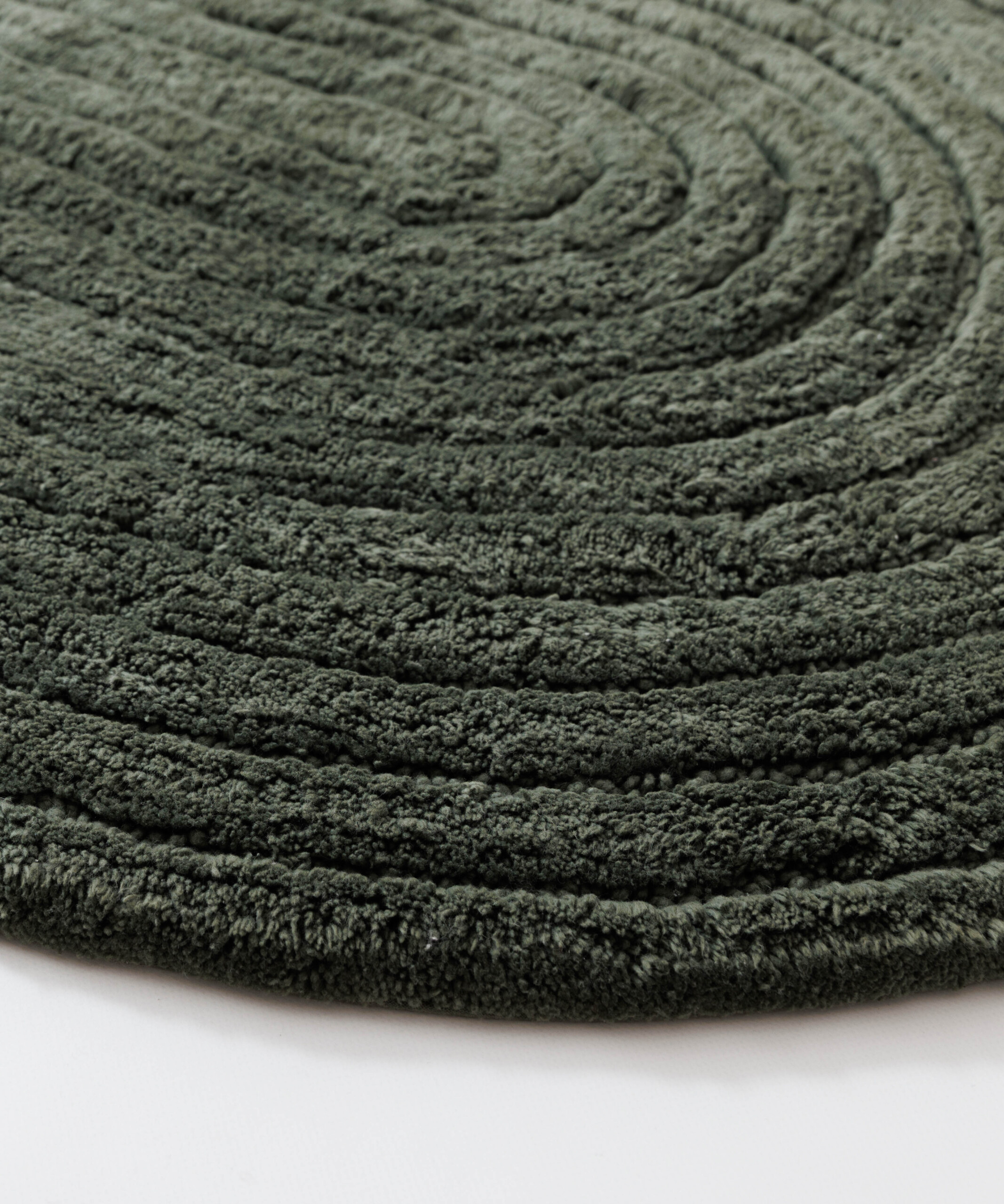 Tapis de bain ovale - Stille vert - close up Tapis de bain ovale - Stille vert - close up
