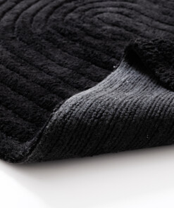 Tapis de bain ovale - Stille noir - close up, thumbnail Tapis de bain ovale - Stille noir - close up, thumbnail