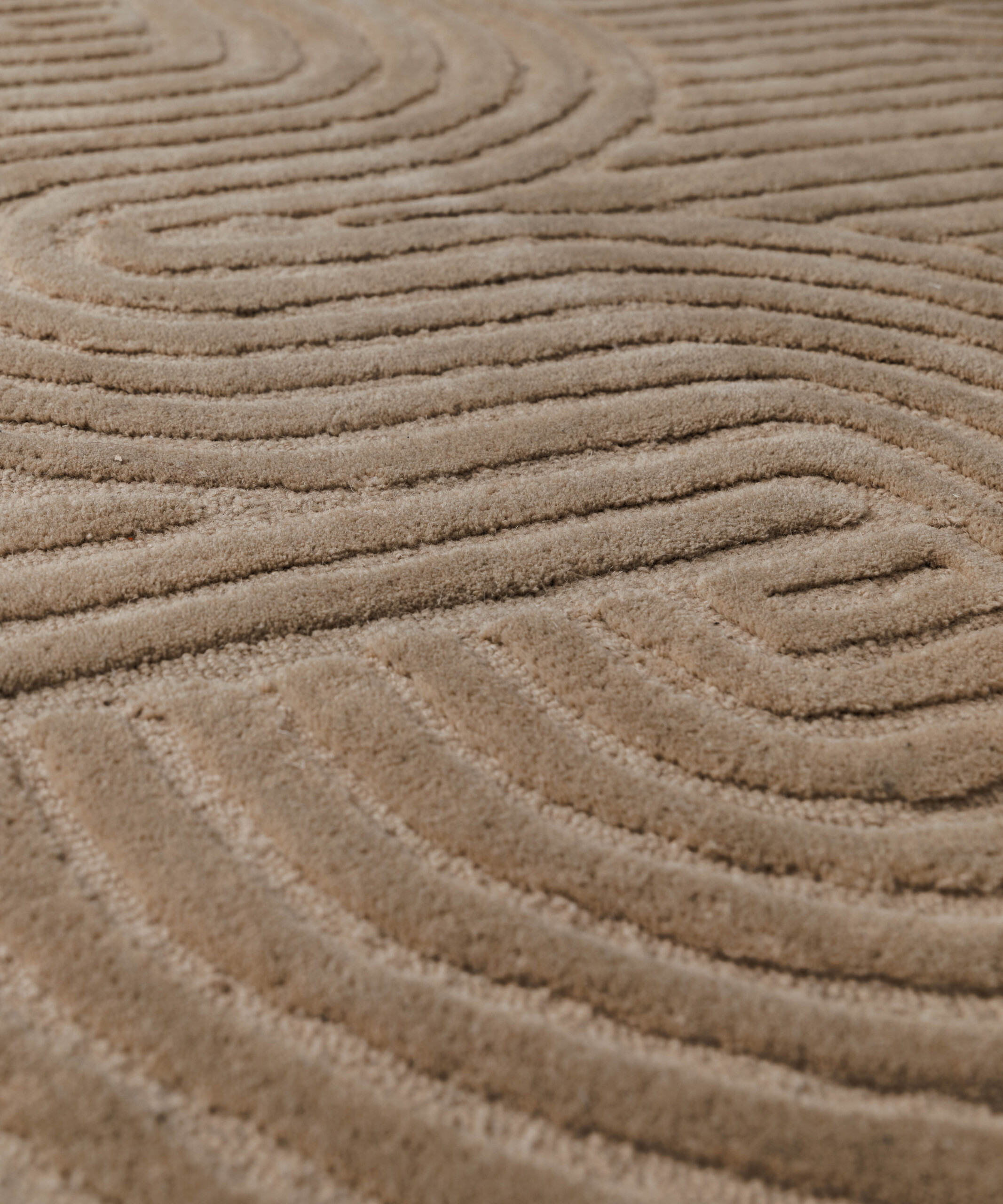Tapis design organique - Balans beige - close up Tapis design organique - Balans beige - close up