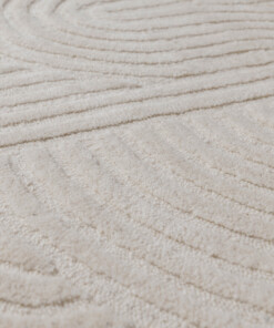 Tapis design organique - Balans ivoire - close up, thumbnail Tapis design organique - Balans ivoire - close up, thumbnail