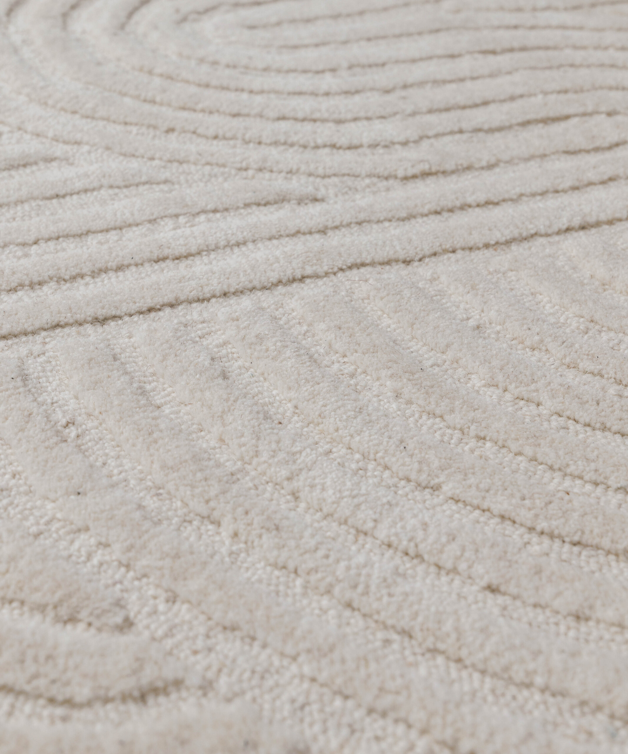 Tapis design organique - Balans ivoire - close up Tapis design organique - Balans ivoire - close up