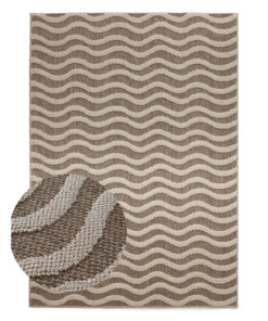 Tapis extérieur - Dunor Ripple marron/beige - overzicht