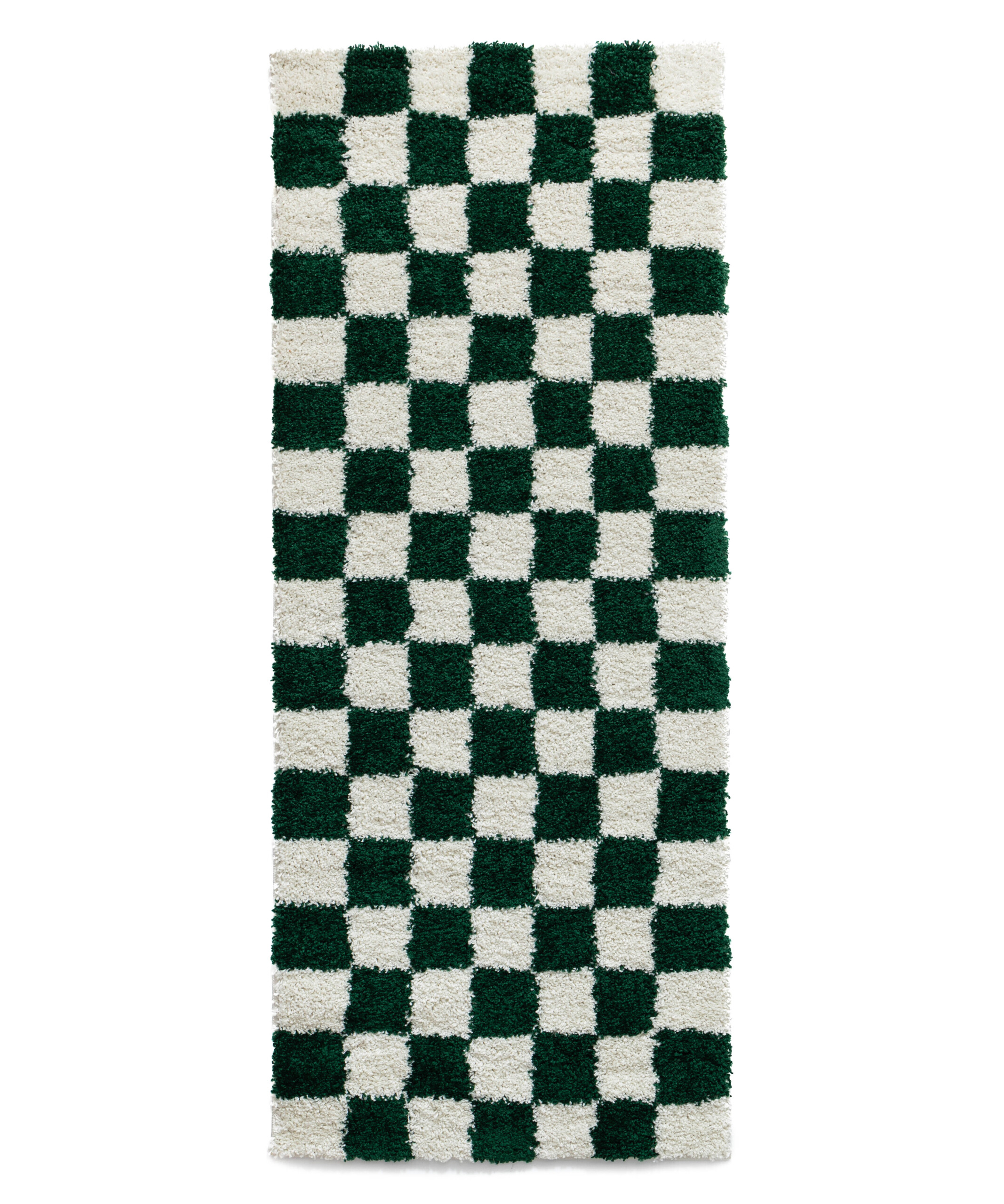 Tapis de couloir damier - Check ivoire/jade - overzicht Tapis de couloir damier - Check ivoire/jade - overzicht