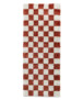 Tapis de couloir damier - Check ivoire/corail - overzicht, thumbnail