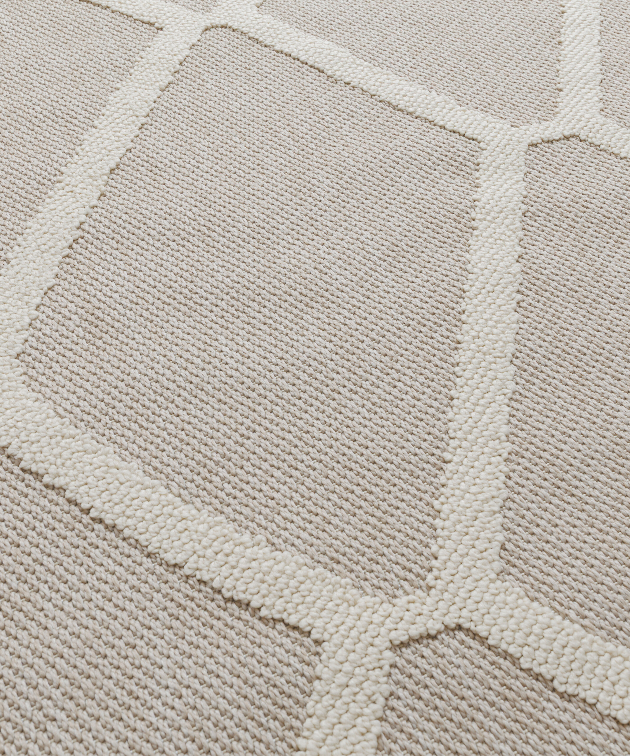 Tapis extérieur jute - Dunor Nova naturel/blanc - close up Tapis extérieur jute - Dunor Nova naturel/blanc - close up