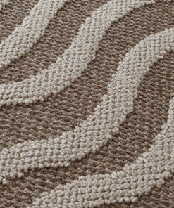 Tapis extérieur - Dunor Ripple marron/beige - close up, thumbnail Tapis extérieur - Dunor Ripple marron/beige - close up, thumbnail