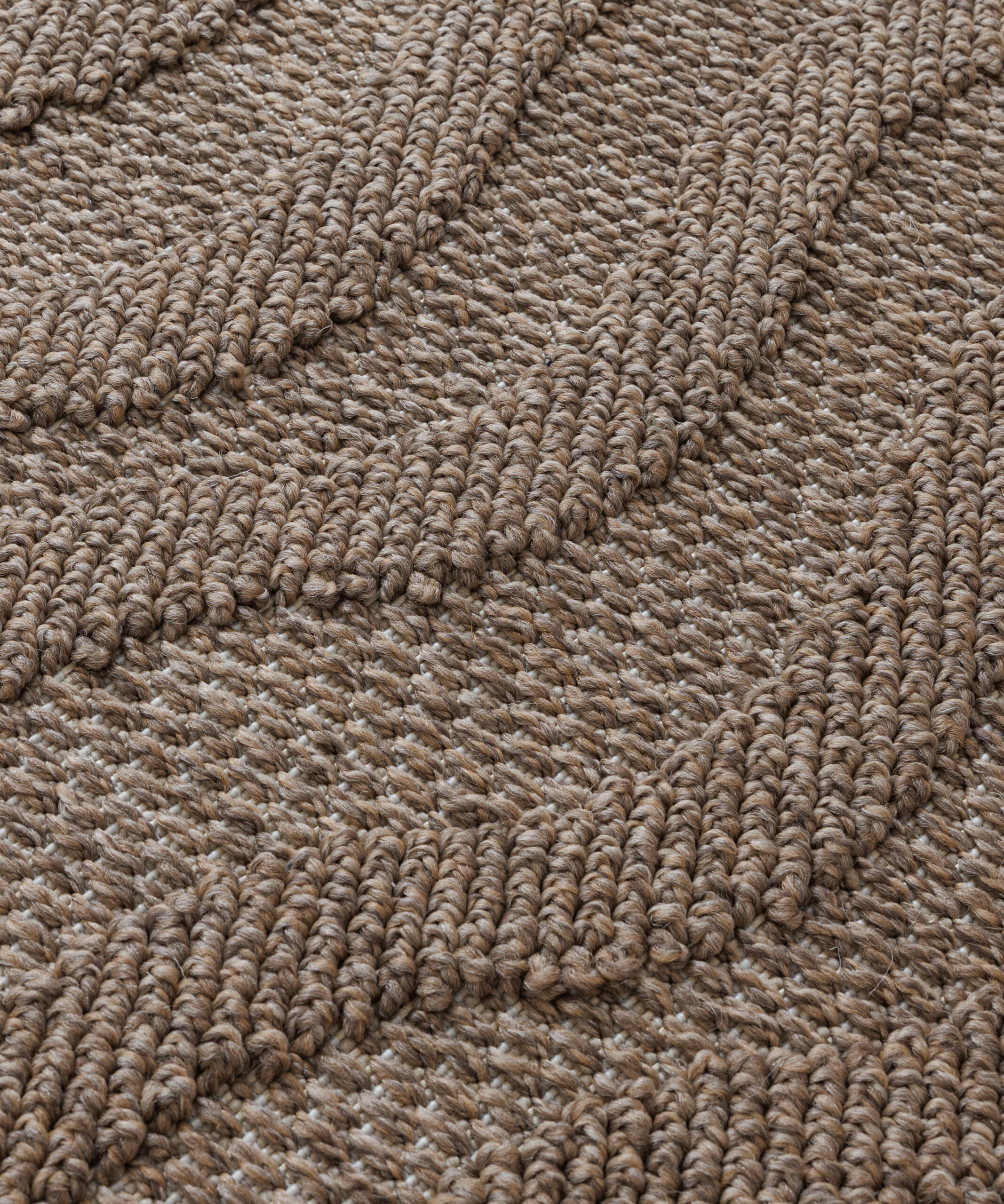 Tapis extérieur - Dunor Ripple marron - close up Tapis extérieur - Dunor Ripple marron - close up