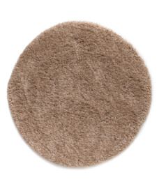 Tapis Rond poils longs Shaggy Grand - beige - overzicht, thumbnail