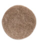 Tapis Rond poils longs Shaggy Grand - beige - overzicht, thumbnail