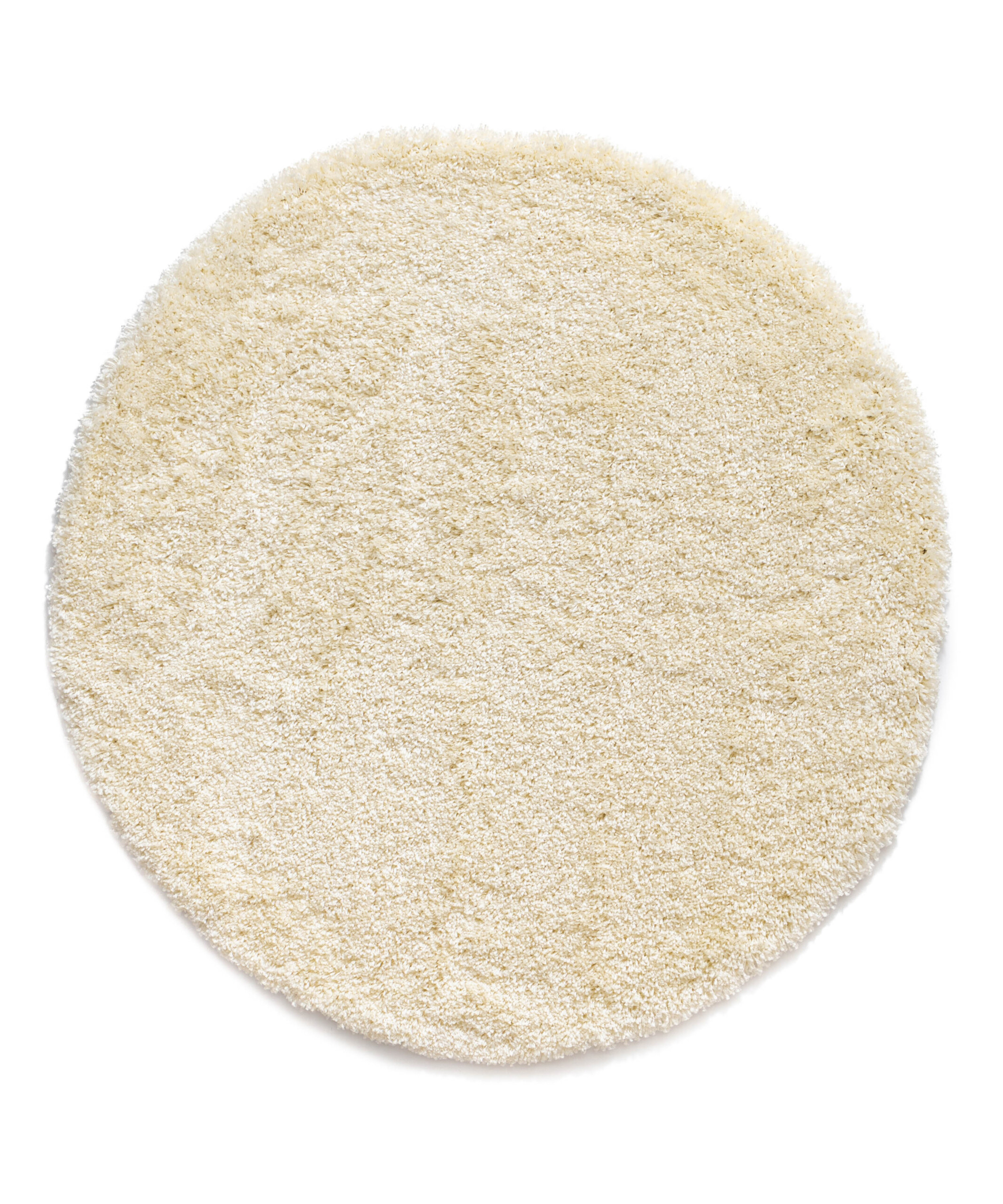 Tapis Rond poils longs Shaggy Grand - Crème - overzicht Tapis Rond poils longs Shaggy Grand - Crème - overzicht
